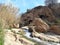 A valley in gafayt rural area near Jerada city in Morocco