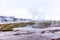 Valley of Geysers Haukadalur in the south of Iceland