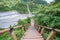 Valley Glaze Bridge in Taiwan, Pingtung. The Longest Suspension Bridge