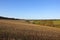 Valley with harvested fields