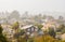 Valley homes panoramic view in Belmont, California