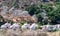 Valley homes panoramic view in Belmont, California