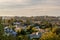 Valley homes panoramic view in Belmont, California