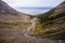 Valley of the Martial glacier and his river with Ushuaia