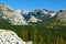 Valley in mountain park Yosemite