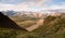 Valley and Mountains of the Alaska Denali Range