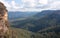 A valley near the Wentworth Falls in the Blue Mountains in Australia