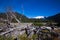 Valley of river Cauquenes and mountain Tronador