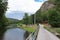 The valley of river Jihlava, Czech Republic in the summer day.