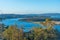 Valley of river Tamar in Tasmania, Australia