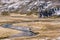 Valley with Rock formations at Salinas y Aguada Blanca, Peru