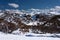 Valley with slopes and gum trees in Perisher ski resort in Australia