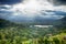 Valley while sunshine, Khao Kho, Phetchabun, Thailand on cloudy