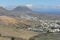 The Valley of a Thousand Palms, volcano Corona and Haria town,