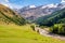 The valley of Vallelunga South Tyrol, Italy  in September