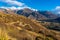 Valley view from Crown Range road, New Zealand