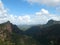 Valley View with Mountains and clouds