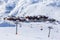 Valley view of Val Thorens. Village of Les Menuires