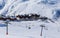 Valley view of Val Thorens. Village of Les Menuires