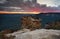 Valley views after sunset from Boars Head Rock