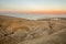 Valley of Zohar, and Dead Sea salt evaporation ponds