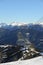 VallNord, the ski lift chair El Cubil and the slope Cubil, the Principality of Andorra, the eastern Pyrenees, Europe.