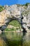 Vallon Pont d\'Arc, Natural Rock bridge over the River in the Ard