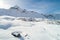 Valmalenco IT - Panoramic winter aerial view of Campagneda