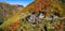 Valtellina IT - Autumnal aerial view of Roncaiola