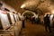 Valtice, Czech Republic - 3.05.2019: Cellar of Valtice Castle in South Moravia, Czech Republic