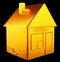 Valuable accommodation: golden house shape