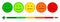 Valuation by emoticons, set smiley emotion, by smilies, cartoon emoticons - vector