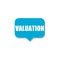 Valuation Word Company Business sign icon