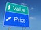 Value-Price road sign