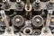 Valves, valve springs, cylinder head rocker arms, valve lifters. Repair of an internal combustion engine