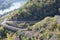 Valwig, Germany - 09 17 2020: serpentine curve above the Mosel