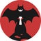 Vampire and Bat Badge / Emblem