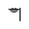 Vampire Fangs on a stick vector icon