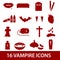 Vampire icon set eps10
