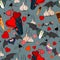 Vampire seamless pattern for the valentine day