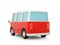 Van cartoon 3d back