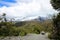 Van driving on Carretera Austral, Chile