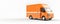 van truck delivering packages 3d copy space, ai generative