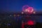 Vancouver BC Canada,July 28,2018.Honda celebration of light,South Africa night fireworks at English bay beach