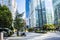 Vancouver, BC Canada - Septembre 2, 2020: Skyscrapers Street View Of Corporate Buildings