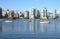 Vancouver BC downtown skyline at False creek.