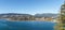 VANCOUVER, CANADA - February 25, 2019: Vancouver skyline panorama of West Vancouver