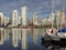 Vancouver City reflects in waters of False Creek