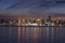 Vancouver city skyline at dusk