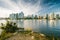 Vancouver City Skyline and port during wonderful sunny day in Vancouver, BC